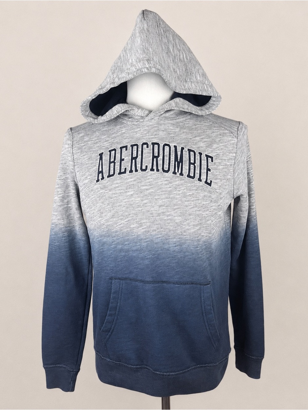 Abercrombie & Fitch Gray to Navy Ombre Hoodie